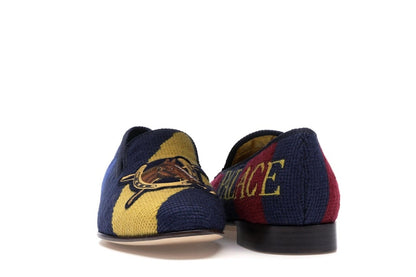 Ralph Lauren Formal Slipper Palace Engineered Equestrian Print