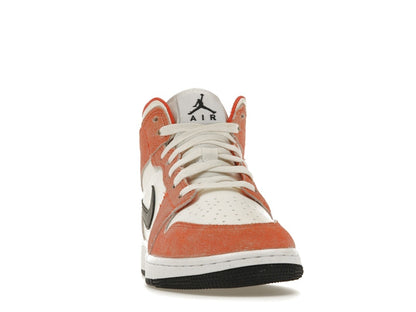 Jordan 1 Mid SE Orange Suede (GS)
