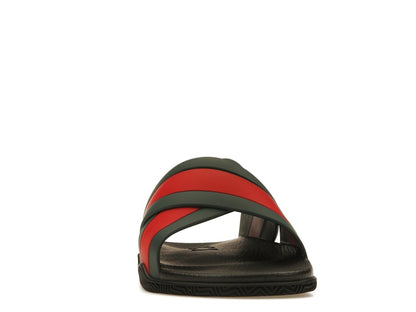 Gucci Web Slide Black Rubber (Women's)