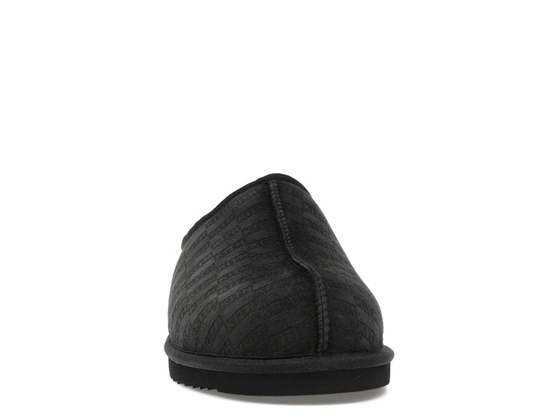 Kith Kithmas Monogram Shearling Slippers Black