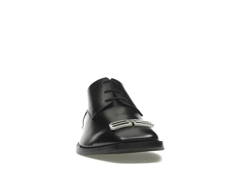 Balenciaga Rim Derby Shoes Black Leather