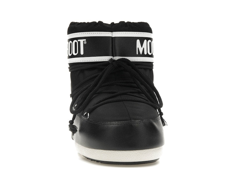Moon Boot Icon Low Nylon Boot Black White