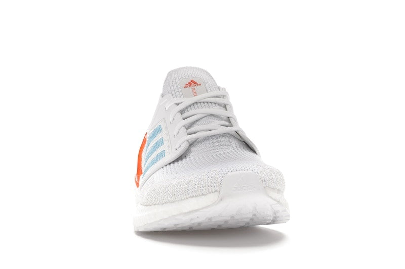 adidas Ultra Boost 20 White Sharp Blue True Orange