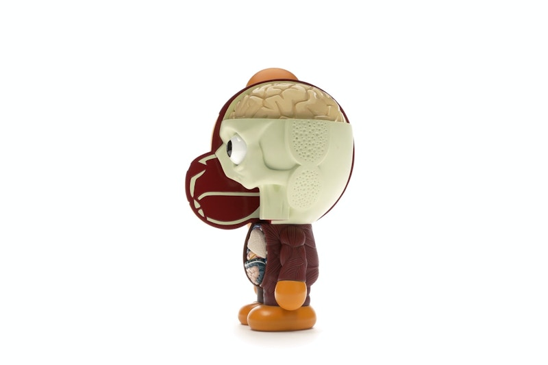 KAWS Bape Dissected Baby Milo Vinyl Figure Brown