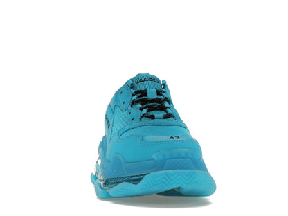 Balenciaga Triple S Clear Sole Teal Blue