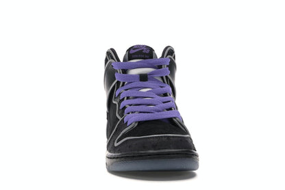 Nike SB Dunk High Black Purple Box