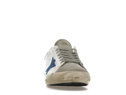 Golden Goose Super-Star White Elecctric Blue Silver