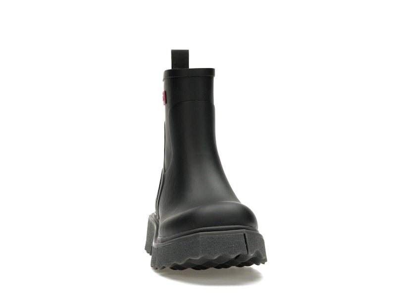 OFF-WHITE Rubber Rain Boot Black