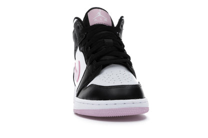 Jordan 1 Mid White Black Light Arctic Pink (GS)