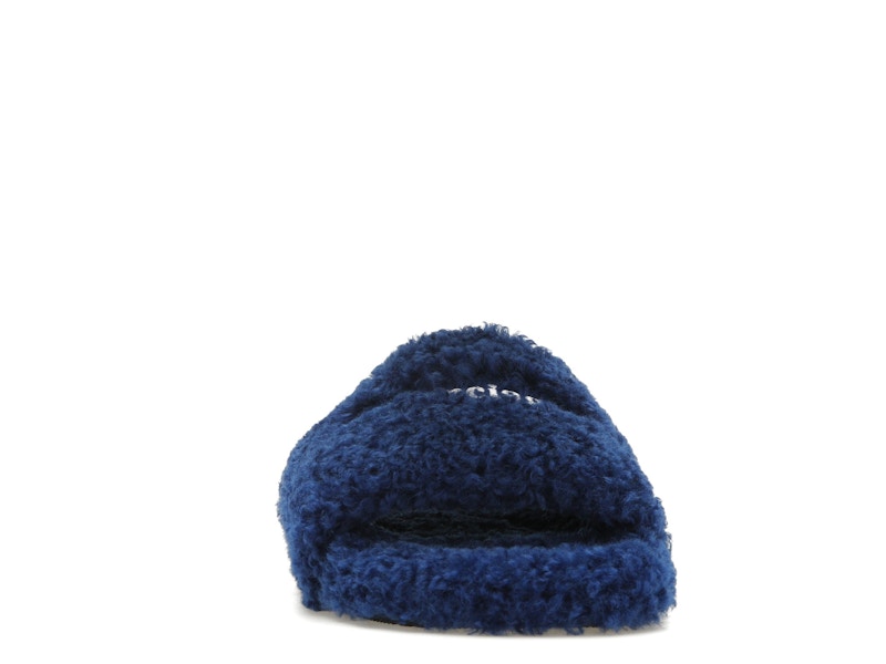 Balenciaga Furry Slide Blue