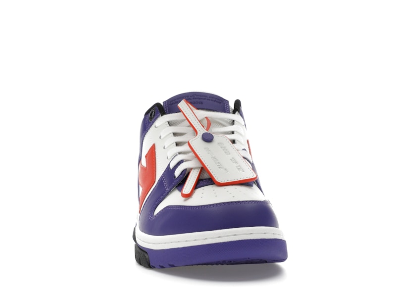 OFF-WHITE Out Of Office OOO Low Tops White Purple Orange