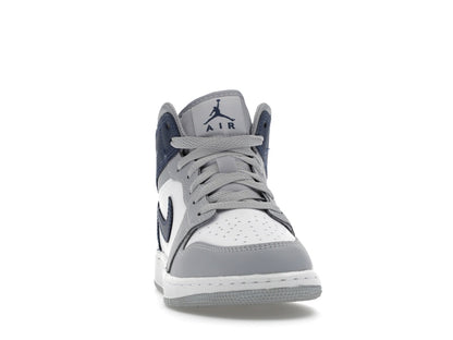 Jordan 1 Mid Wolf Grey Midnight Navy (GS)