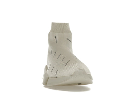 Balenciaga All Over Logo Speed 2.0 Beige