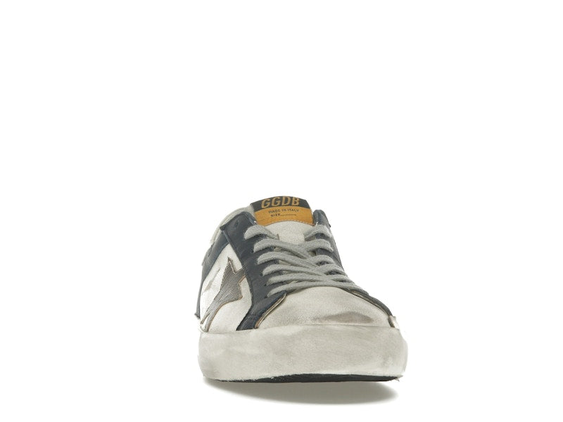 Golden Goose Super Star White Dark Blue Gun Metal