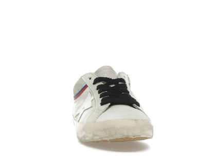 Golden Goose Super Star White Grey Red Blue
