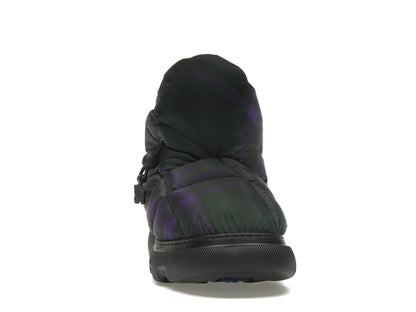 Burberry Check Pillow Boot Black Purple (Women's)