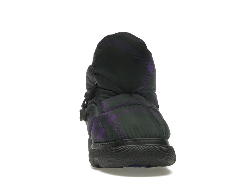 Burberry Check Pillow Boot Black Purple (Women's)