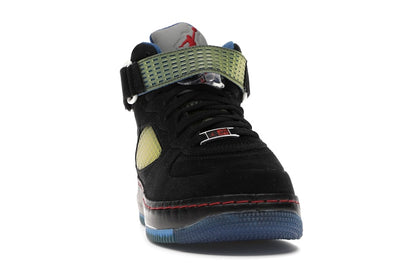 Jordan AJF 5 Black Blue Ribbon Varsity Red