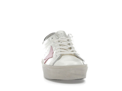 Golden Goose Hi Star White Pink Silver (Women's)