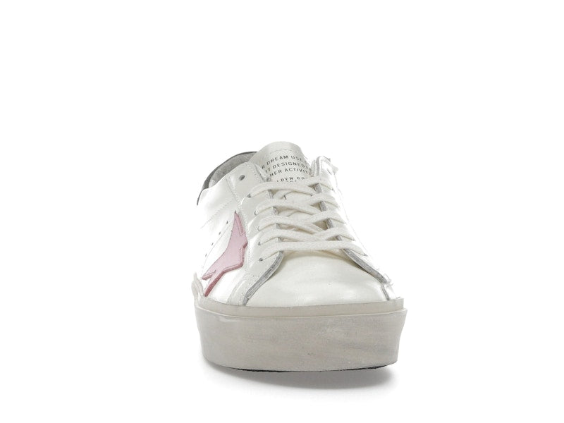 Golden Goose Hi Star White Pink Silver (Women's)