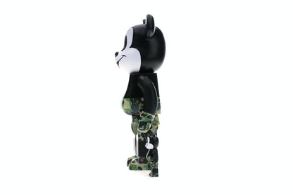 Bearbrick BAPE Mickey Mouse 100% & 400% Set Black/Green Camo