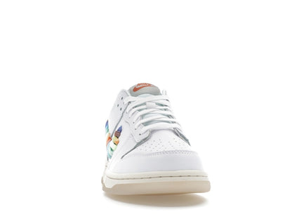 Nike Dunk Low SE Rainbow Lace Swoosh White (GS)