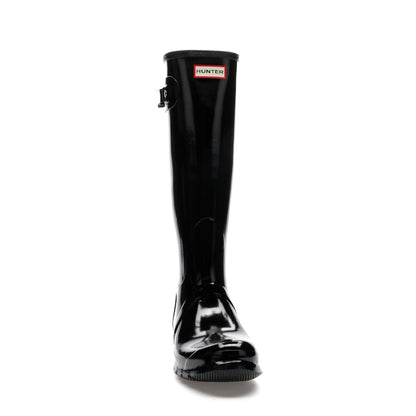 Hunter Original Tall Gloss Rain Boots Black (Women's)