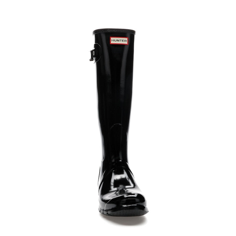 Hunter Original Tall Gloss Rain Boots Black (Women's)