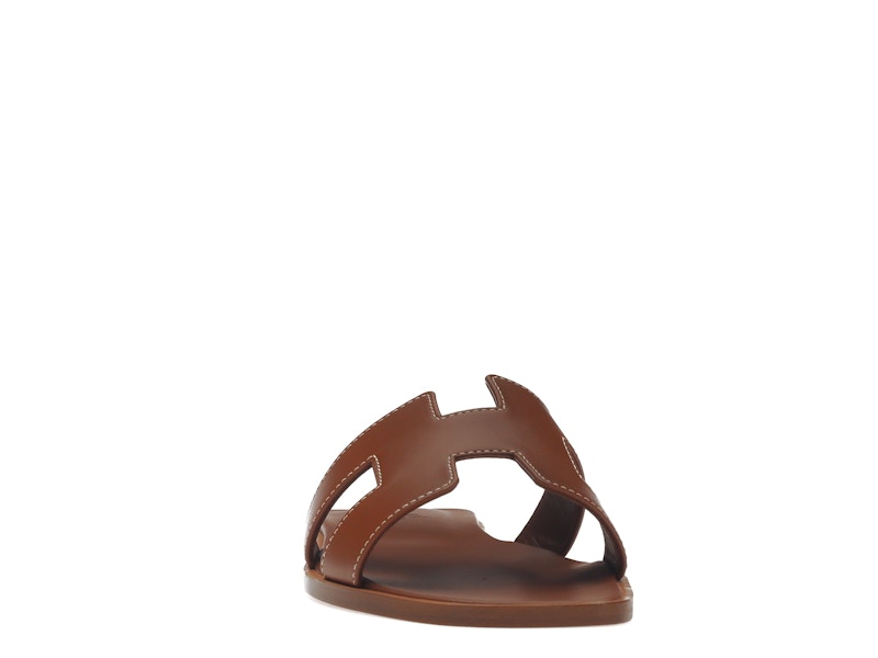 Hermes Oran Sandal Gold Box Calfskin Leather