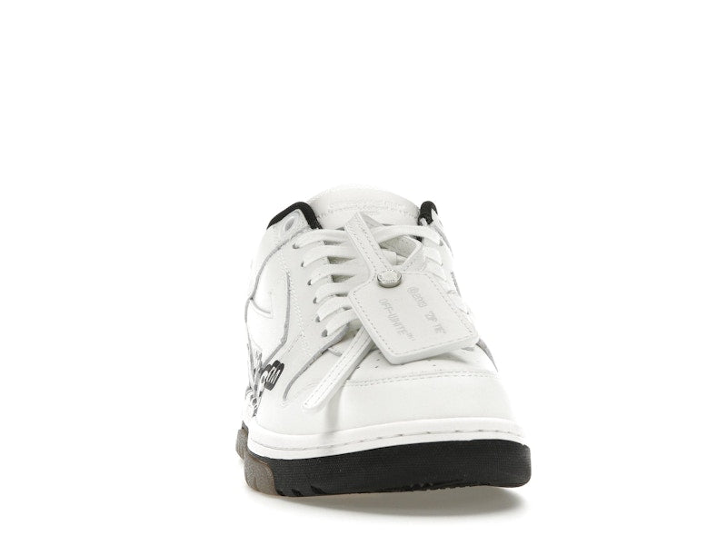 OFF-WHITE Out Of Office OOO Low Tops "Off-White" White Black