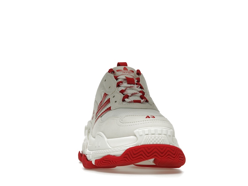 Balenciaga x adidas Triple S White Red