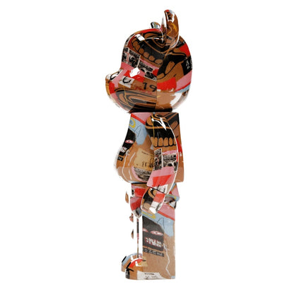 Bearbrick Andy Warhol x JEAN-MICHEL BASQUIAT #2 100% & 400% Set