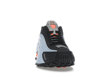 Nike Shox R4 Blue Tint Total Orange Black Metallic Silver (Women's)