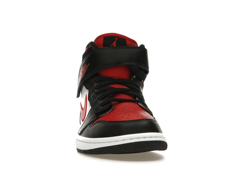 Jordan 1 High FlyEase Black White Fire Red