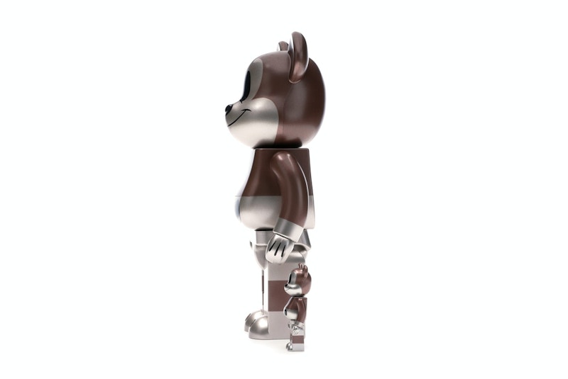 Bearbrick x Undefeated x Disney Mickey Mouse 90th Anniversary 100% & 400% Set Copper/Black