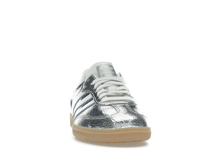 adidas Samba OG Silver Metallic Cracked Leather (Women's)