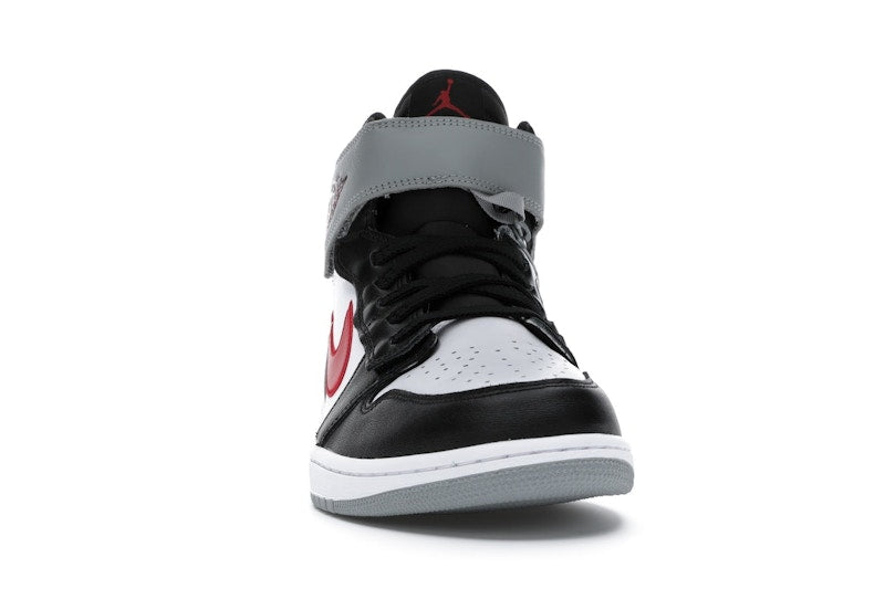 Jordan 1 High FlyEase Black Particle Grey Gym Red