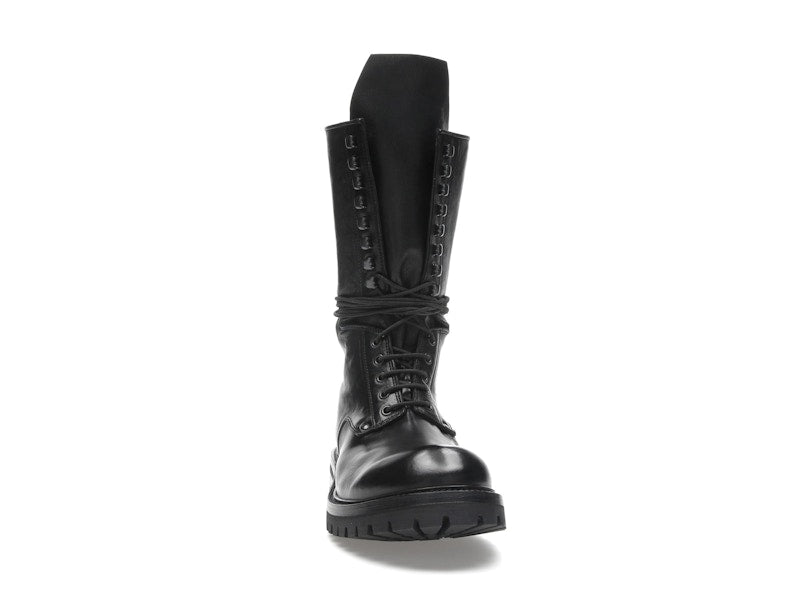 Rick Owens Army Laced Boot Black