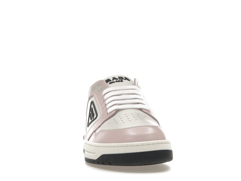 Prada District Sneaker White Pink Perforated Leather (Women's)