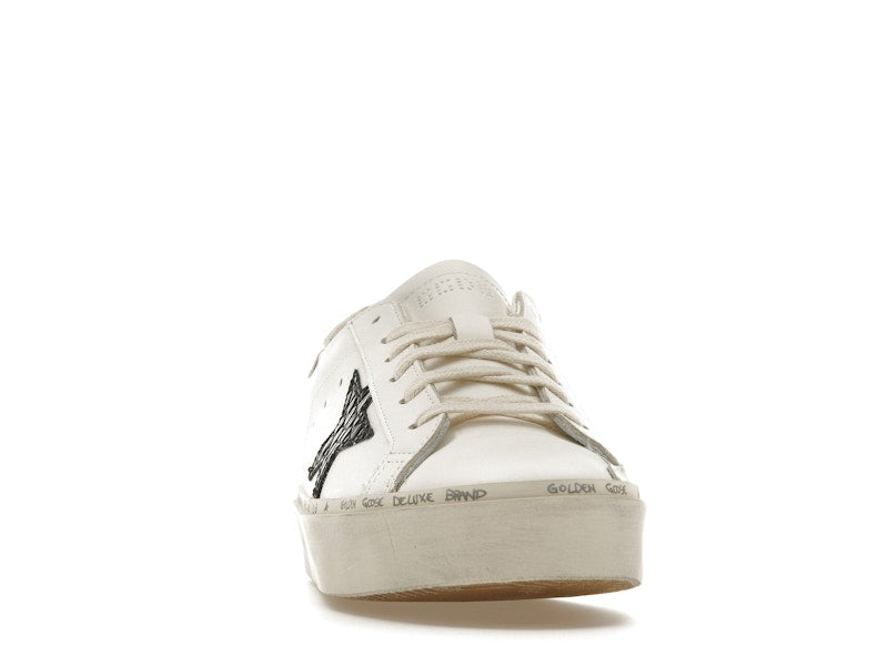 Golden Goose Hi Star White Black Star (Women's)