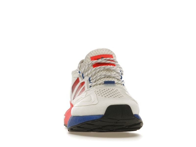 adidas ZX 2K Boost White Solar Red Blue