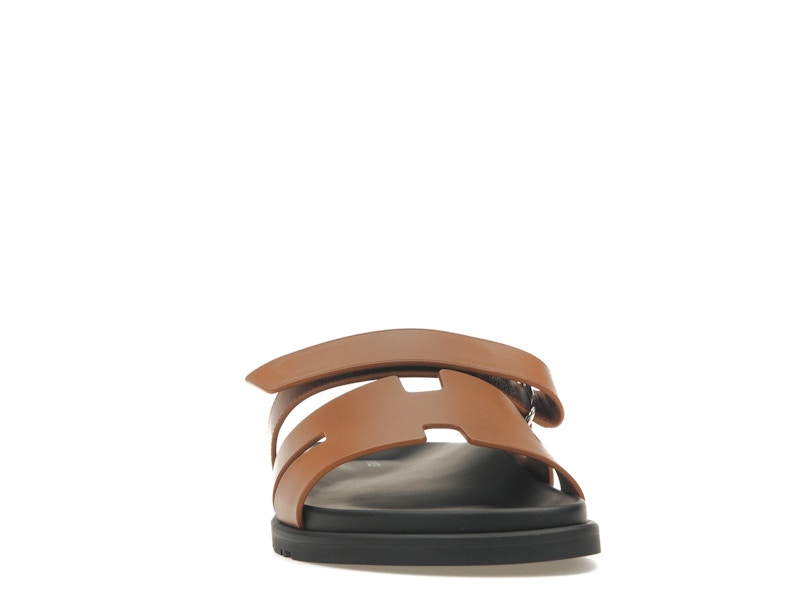 Hermes Chypre Sandal Naturel Black Smooth Calfskin Leather (M)
