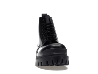 Balenciaga Strike 20mm Lace Up Boot Black