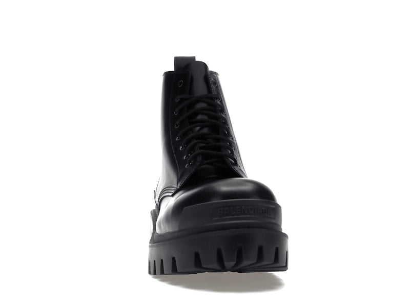 Balenciaga Strike 20mm Lace Up Boot Black