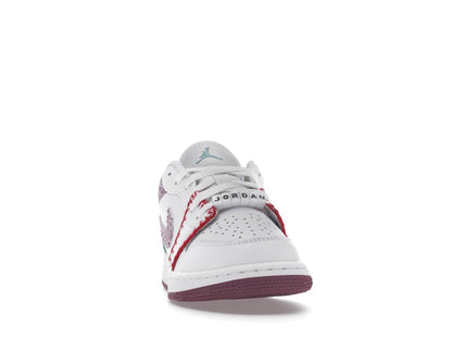 Jordan 1 Low White Light Bordeaux (GS)