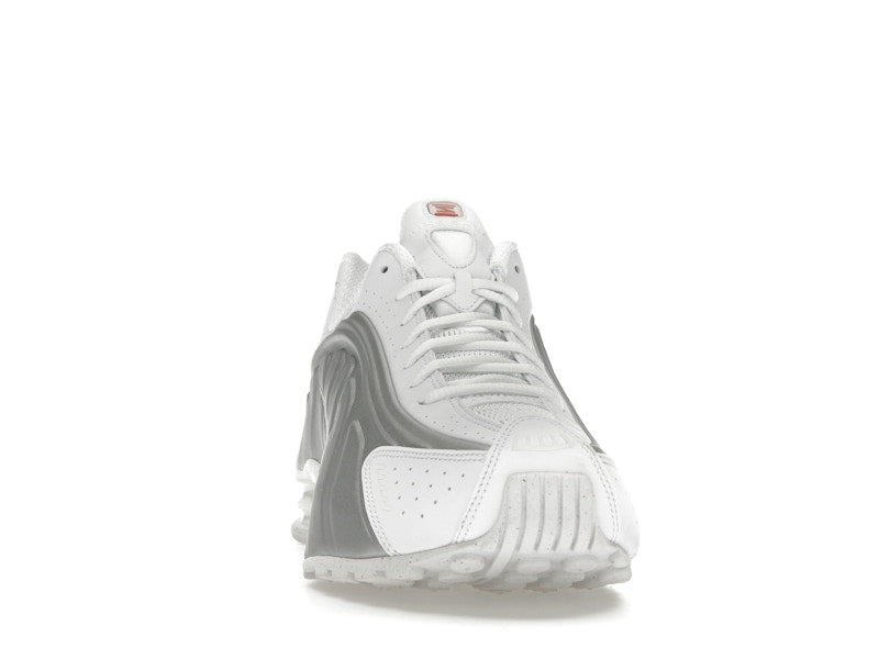 Nike Shox R4 White Bright Crimson Metallic Silver