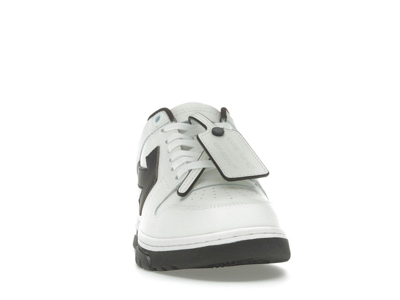 OFF-WHITE Out Of Office OOO Low Tops White Brown