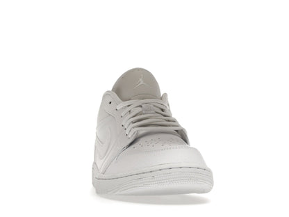 Jordan 1 Low Triple White Tumbled Leather