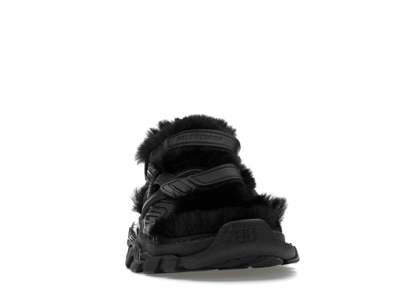 Balenciaga Track Sandal Fake Fur Black (Women's)