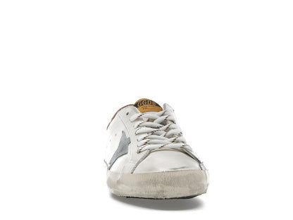 Golden Goose Super-Star White Grey Brown Heel Tab